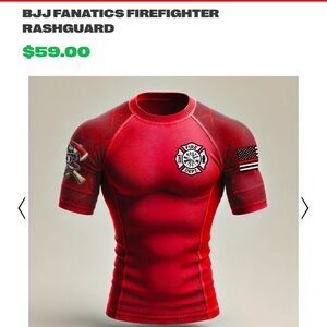 BRAND NEW (no tag) - Red Fire dept Rashguard